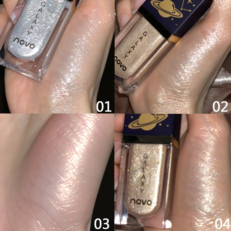 

Novo Pearly Lustre Shimmering Liquid Highlighter Eye Brightener Facial Makeup Illuminator Glow 3D Face Highlight Cosmetics