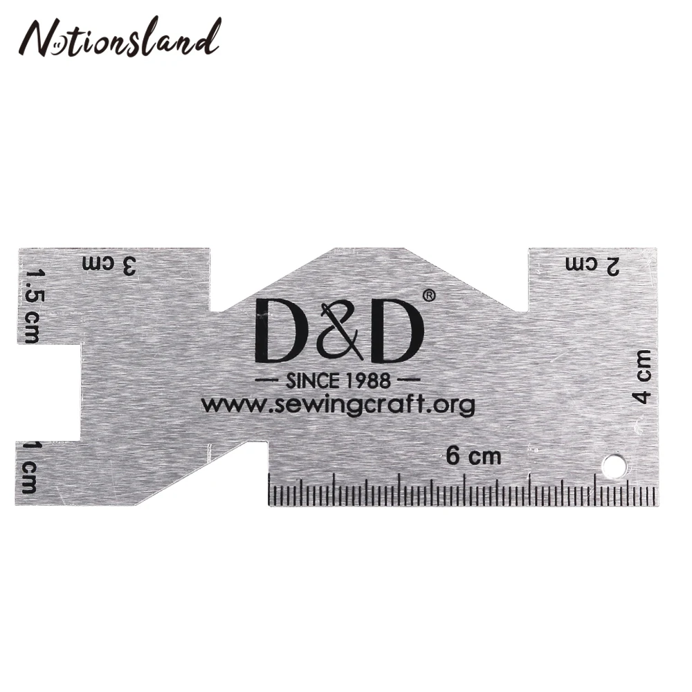 

1PC Metal Measuring Gauge Quilting Rulers High Quality Sewing Patchwork Ruler DIY Fabric Craft Sewing Accessories