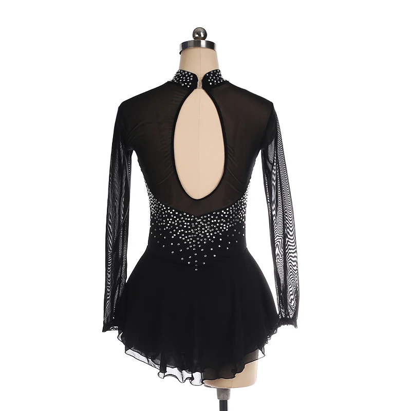 Платье для фигурного катания ледяной цвет спандекс Женская гимнастика на заказ