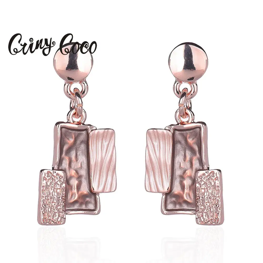Серьги-подвески Cring Coco женские дизайнерские ювелирные украшения геометрической