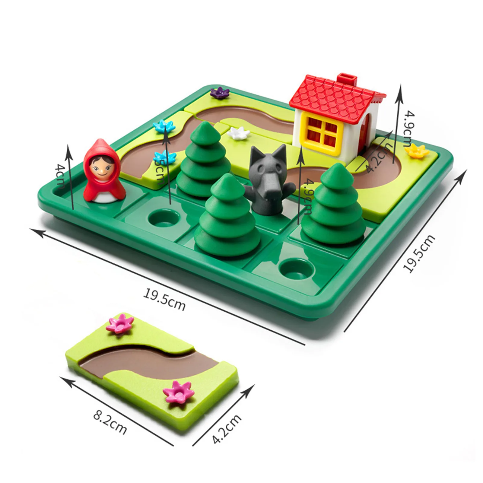 

Kids Smart IQ Challenge Board Games Little Red Riding Hood Puzzle Toys For Children With English Solution Speelgoed Brinquedo