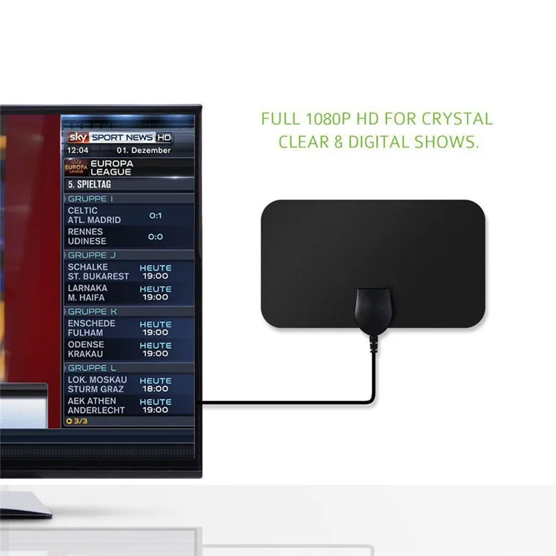 

Цифровая комнатная цифровая антенна Freeview диапазона, Сверхтонкая Антенна телевизионная антенна HDTV, кабель высокого сигнала, усилитель сигн...