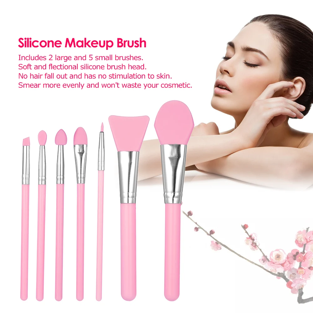 7/6/4/1 шт Высокое качество силиконовый набор для макияжа кистей Набор лицвая маска