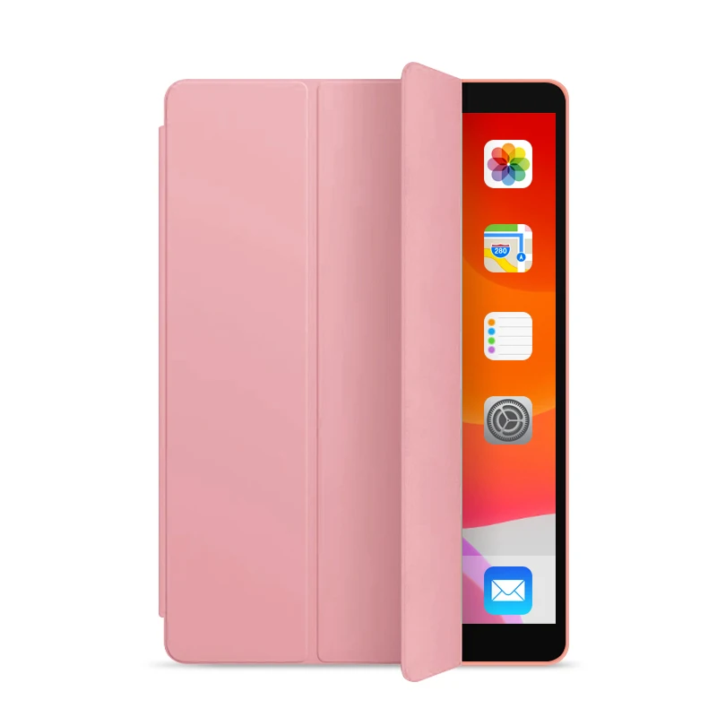Rose Gold Trifold умный чехол для iPad 10,2 дюймов 7-го поколения, Авто Режим сна/Пробуждение легкая подставка чехол для iPad 10,2 дюймов - Цвет: Rose Gold