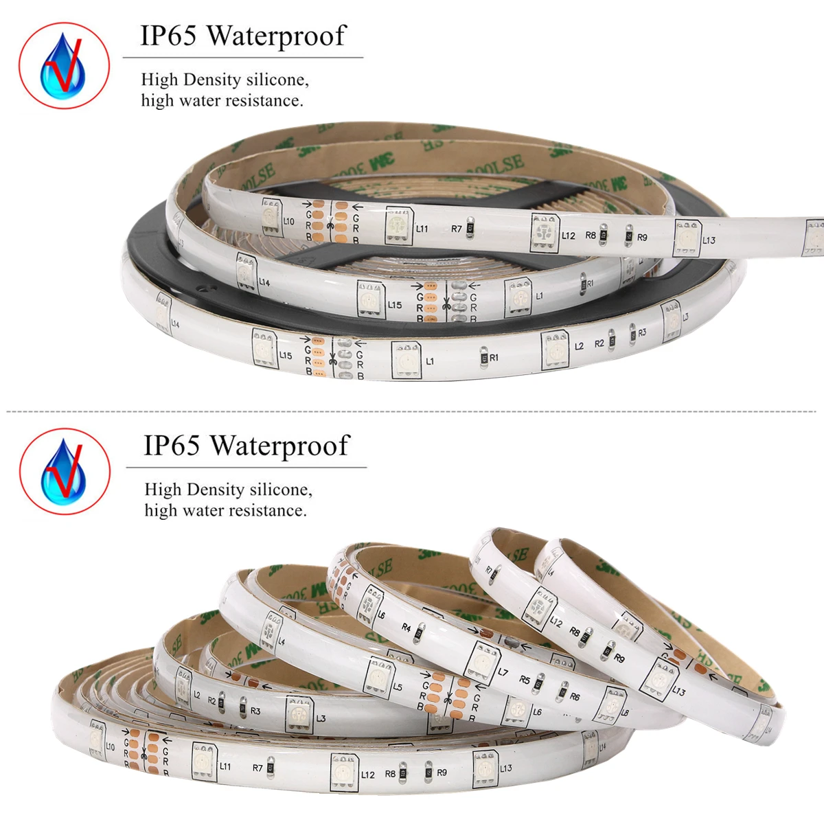 15M WiFi LED Strip Light RGB Tape Diode Neon Ribbon tira fita SMD 5050 30M Flexible Light String With WiFI Controller adapter
