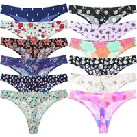 sexy lingerie leopard flowers seamless women g string sexy tanga intimates underwear briefs panties transparent thongs 1pcslot