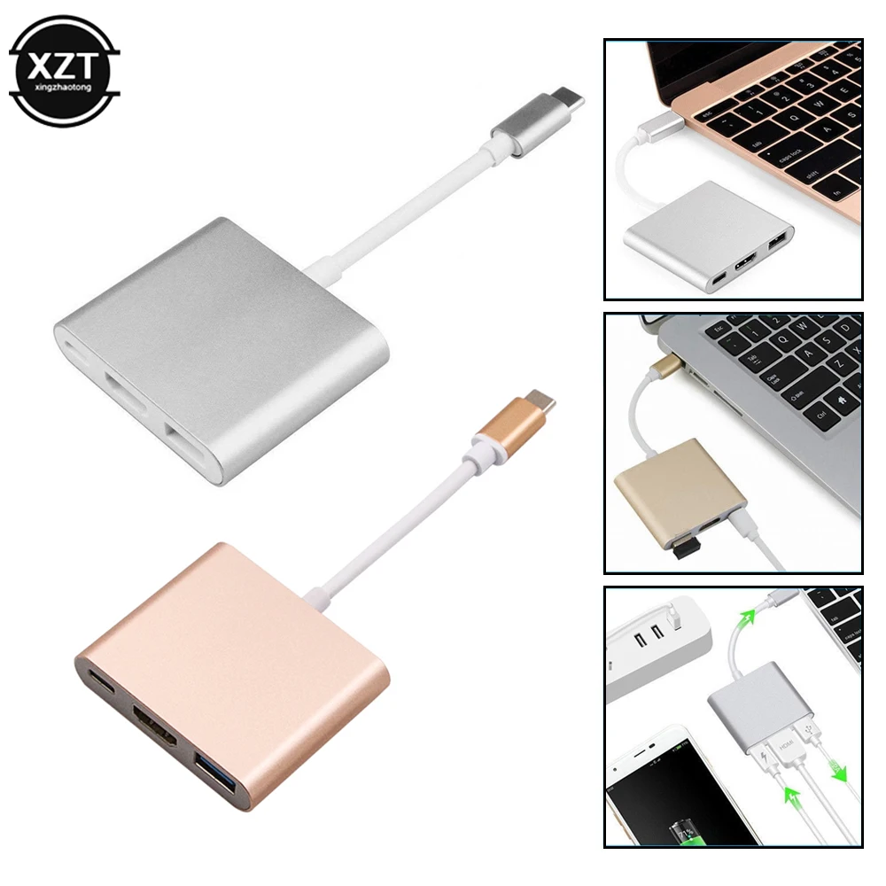 Адаптер для зарядки USB 3 0 Type-C в HDMI-совместимый | Компьютеры и офис