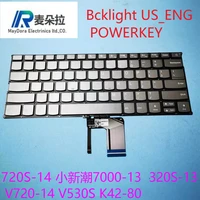 us eng backlit keyboard for leovo ideapad 720s 14 air7000 13 320s 13 v720 14 v530s k42 80 series laptop type powerkey grey