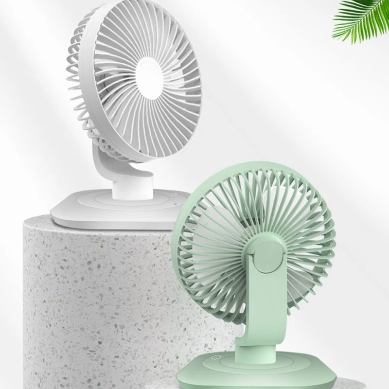 Вентилятор Настольный Аккумуляторный с вращением на 3000 градусов 120 мАч |