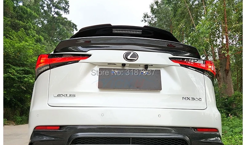 Задний спойлер из углеродного волокна для LEXUS NX NX200 NX200t NX300h 2015-2018 крыло багажника