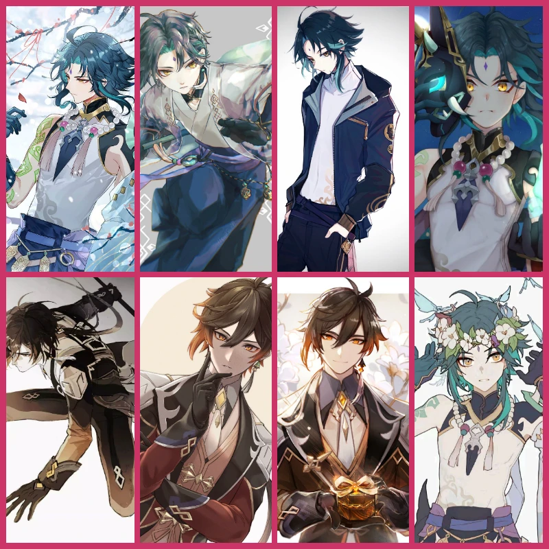 

Japanese Anime Genshin Impact Daddalia/Zhongli Retro Poster Canvas Painting Wall Art Printing Baby Child Bedroom Home Wall Decor