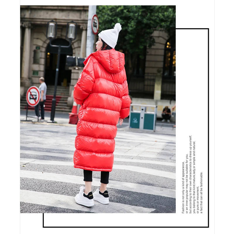 2019 пальто женские зимние куртки теплая парка с капюшоном био пух Высокое