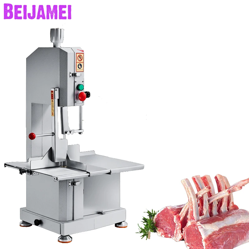 BEIJAMEI 1500 Вт машина для резки костей коммерческая машина для резки костей замороженная мясорубка для резки ребра/рыбы/мяса/говядины