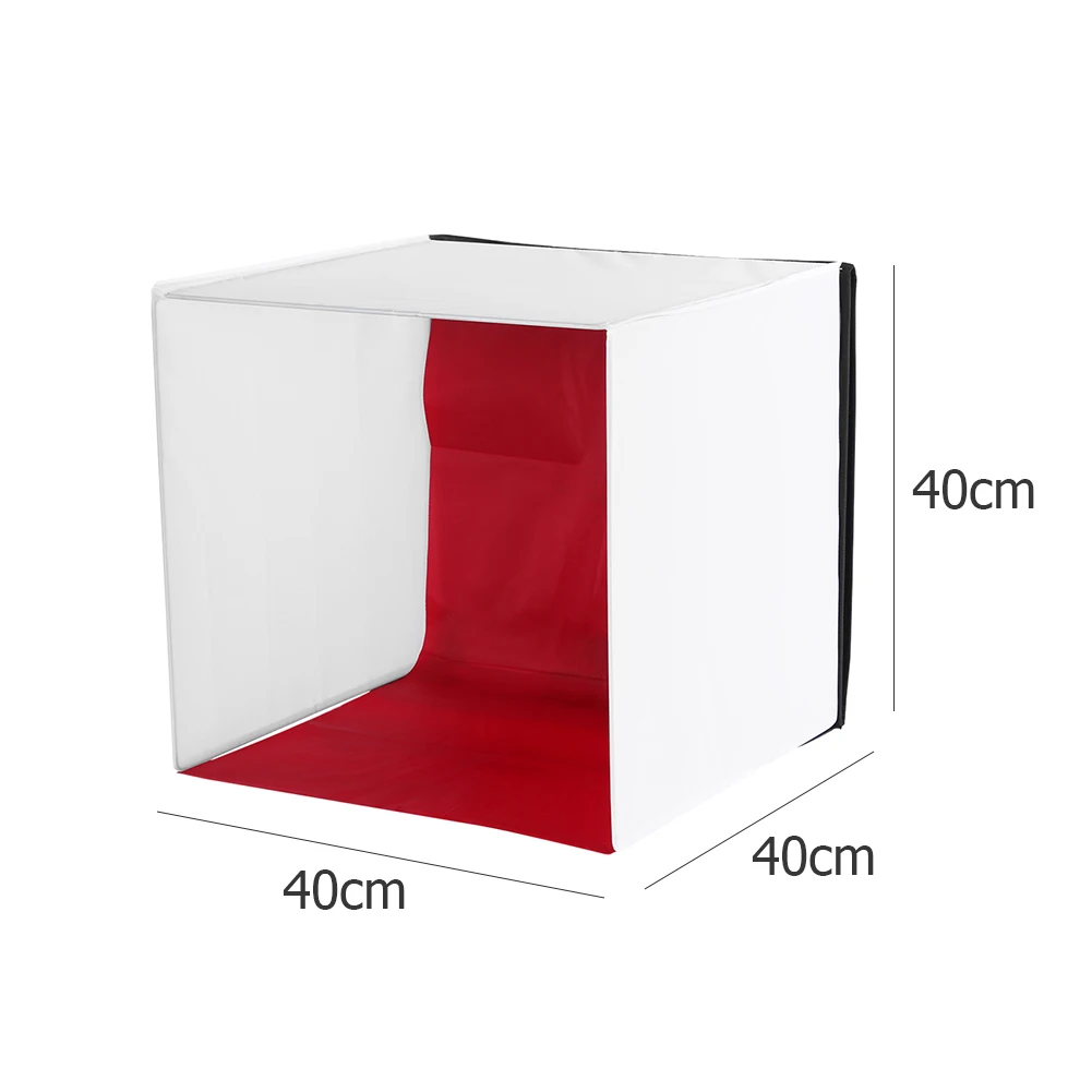 ALLOYSEED 40cm Foldable Square Lightbox Softbox Portable Photo Studio Photography Flash Light Diffuser Soft Box For DSLR Camera |