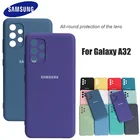 Чехол A32 для Samsung Galaxy A 32 4G, мягкий силиконовый чехол, шелковистый на ощупь, жидкая защита от падения