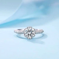 trendy charm women simple silver color zircon ring wedding propose jewelry gemstone rings girl friend valentines day gifts