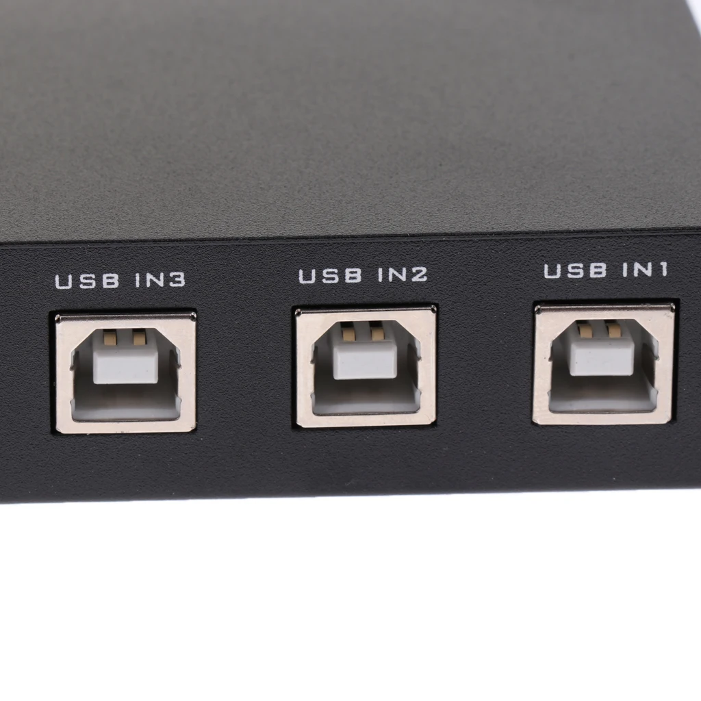 USB 2 0 распределительный переключатель KVM 4 портовый концентратор для ПК Сканер