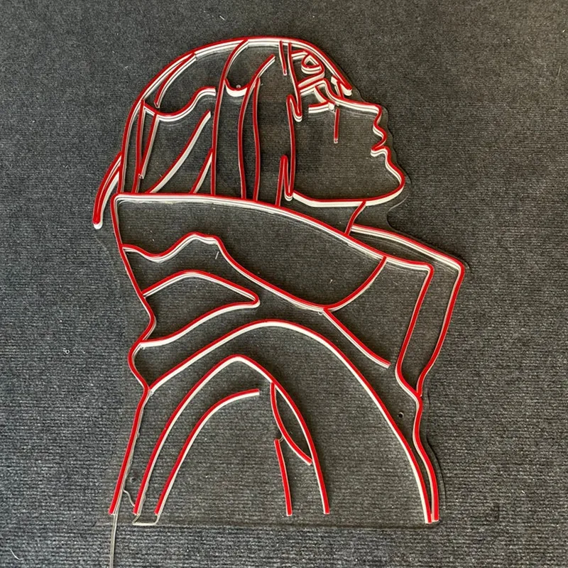 Аниме неоновая вывеска светодиодная Ночник декор комнаты настенный Декор