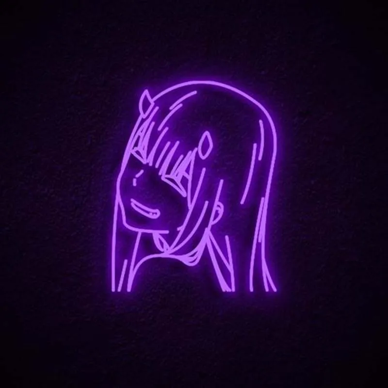 Zero-signo de dos Led ne&oacute;n, decoraci&oacute;n personalizada, acr&iacute;lico para tienda, fiesta, regalo, decoraci&oacute;n Kawaii para el hogar-3
