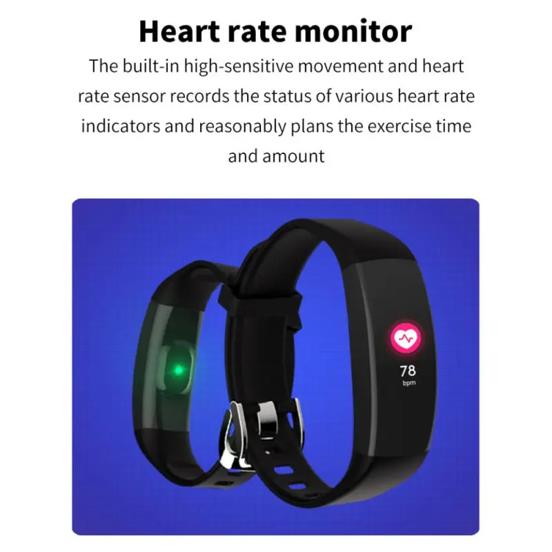 C30 смарт браслет спортивные измерения артериального давления часы