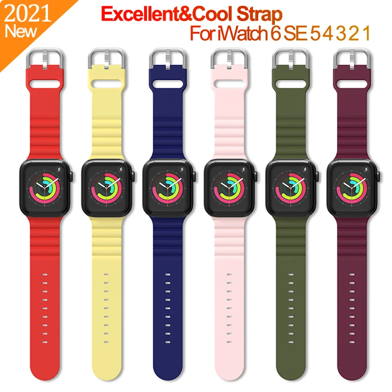 Ремешок силиконовый для Apple Watch 38 мм 42 40 44 |