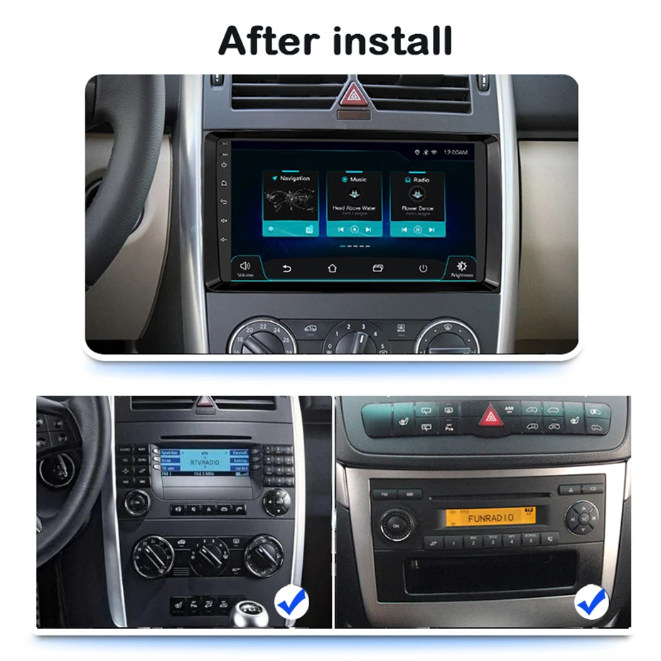 Автомагнитола для Mercedes Benz B200/A B Class/W169/W245/Viano/Vito/W639/Sprinter W906 Android 10 2 din GPS