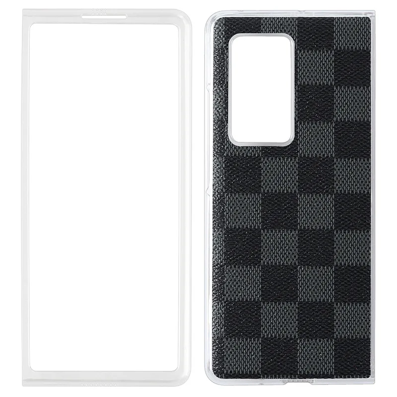 

Suitable for Huawei matex2 leather phone case matex2 folding phone case matte simple wind transparent shell leather case