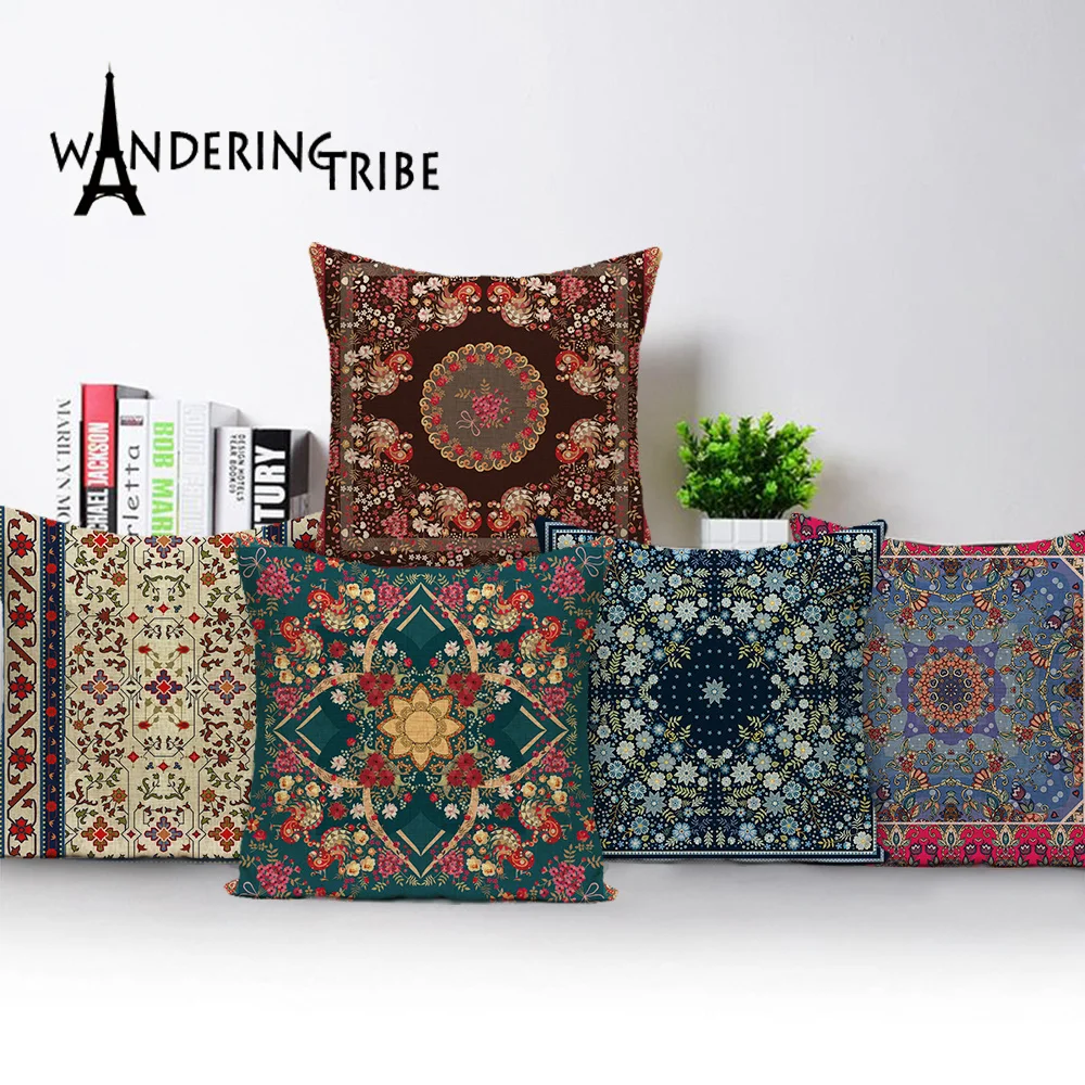 Винтажные диванные наволочки в скандинавском стиле геометрические подушки