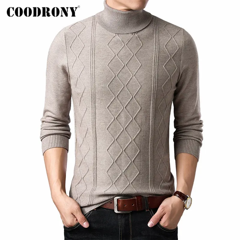 Мужской кашемировый свитер с высоким воротником на осень/зиму|Джемперы| |