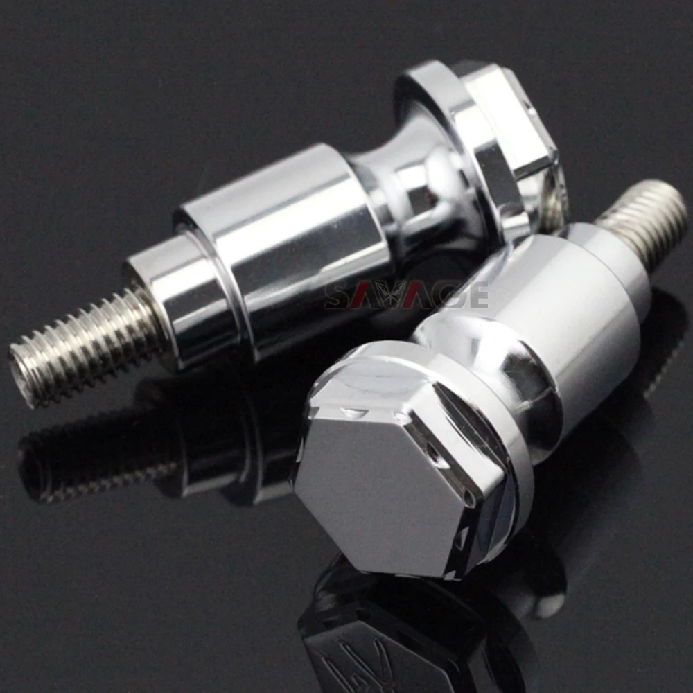 

For SUZUKI GSX1300R HAYABUSA 1999-2020 2000 2008 2010 2018 2019 Ball Cut Edges SwingarmSpools Slider With HAYABUSA LOGO