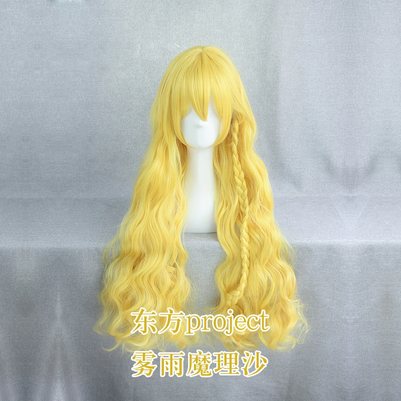 1 шт. милый длинный парик Kirisame Marisa Аниме Touhou Project принцесса синтетические волосы