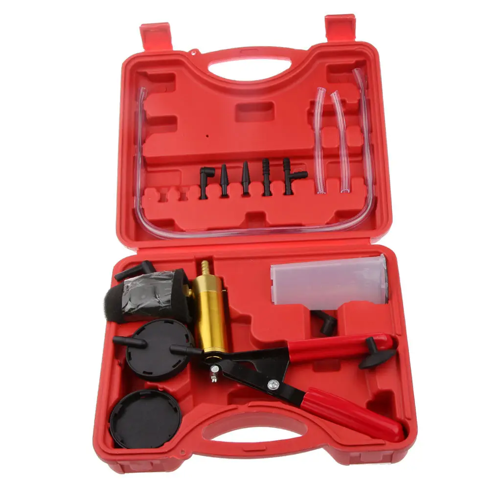 

2 in 1 Auto Hand Held Brake Bleeder & Vacuum Pump Gauge Test Tester Tuner Tool Kit