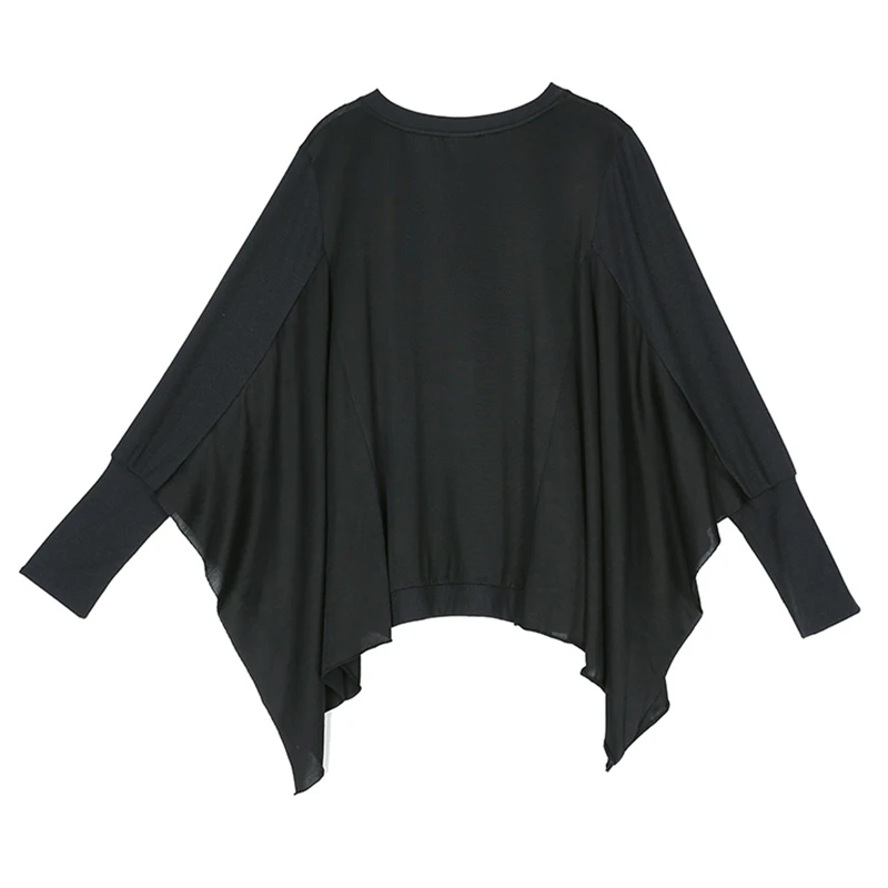 Женский трикотажный свитер с круглым вырезом и рукавами летучая мышь | Женская