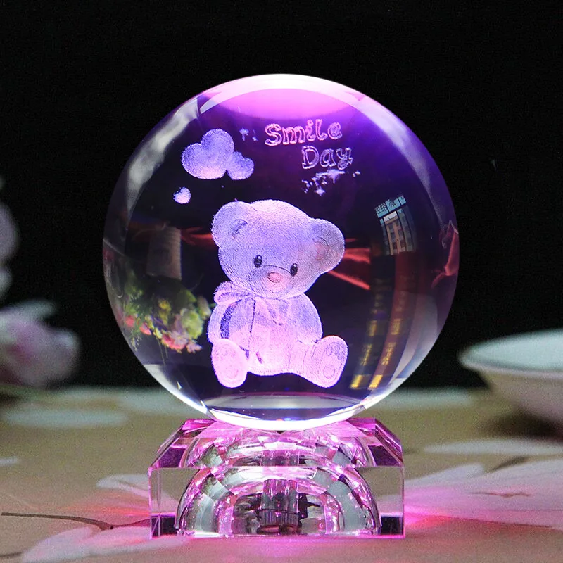 

Crystal music box creative and practical birthday gift for girl's wife and best friend crystal ball gift home decor