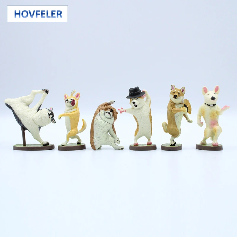 

Japanese Yoga Dog Figurines Creative Ornament Simulation Decor Display Mold for Gift Home Office Decoration