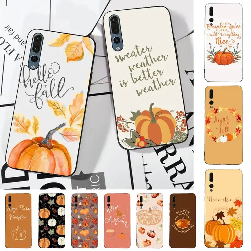 

TOPLBPCS Pumpkin happy fall Phone Case for Huawei P30 40 20 10 8 9 lite pro plus Psmart2019