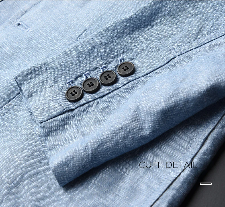 

New Arrival Blazer Man New Linen Suit Jacket Autumn Casual Mianma Male Single Breasted High Quality Size M-L-XL-2XL-4XL