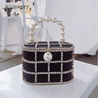 diamonds basket evening clutch bags women 2019 luxury hollow out preal beaded metallic cage handbags ladies wedding party purse
