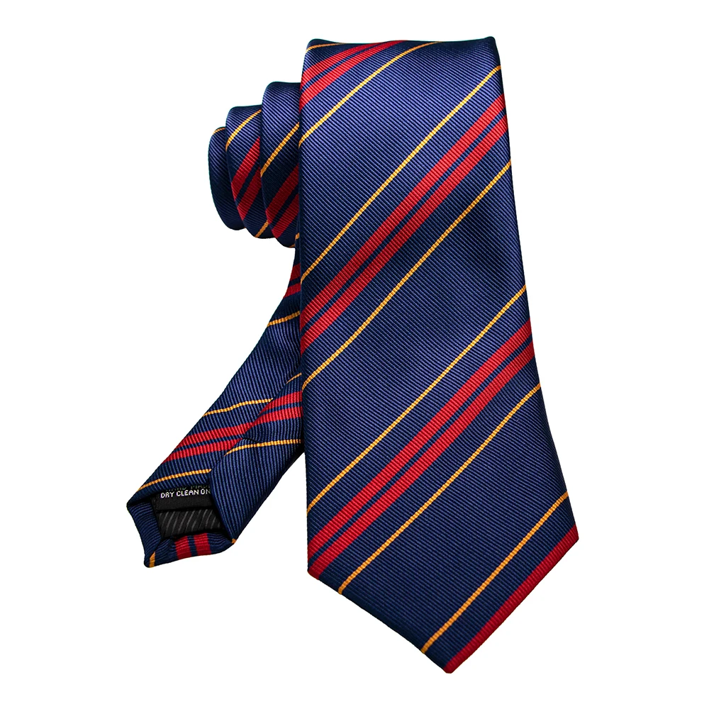 

Royal Legion Business Striped Ties For Men Black 8cm Silk Men's Tie Jacquard Necktie Formal Luxury Wedding Neckties Gravatas