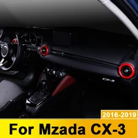 car styling ac outlet ring decoration air conditioning vents trim stickers covers for mazda cx3 cx 3 2016 2017 2018 accessories