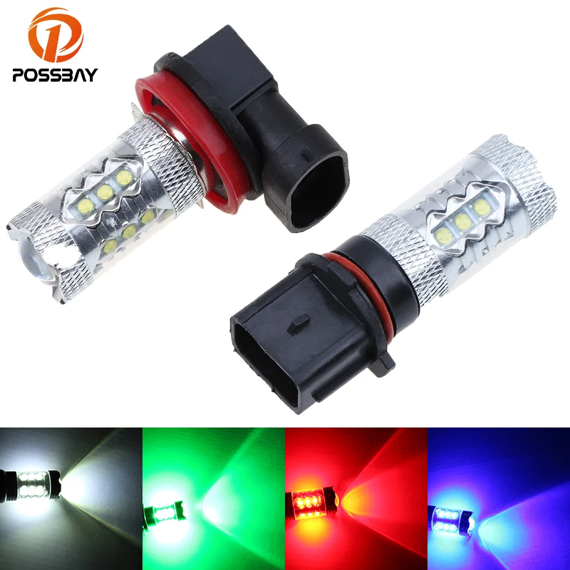 Автомобильные светодиодсветодиодный лампы POSSBAY белые/красные/синие/зеленые