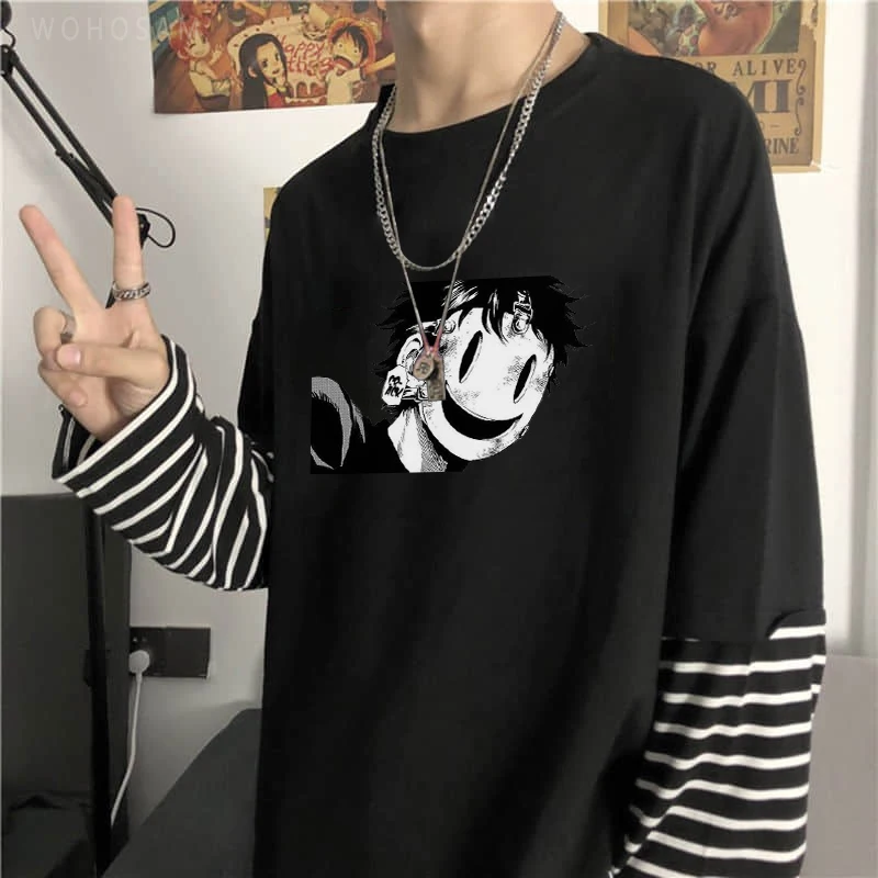 Футболка с длинным рукавом в стиле Харадзюку Стильная летняя женская рубашка