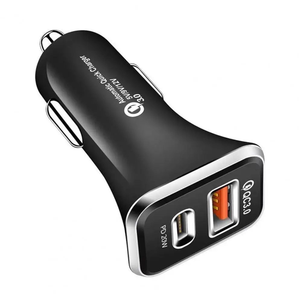 Профессиональное автомобильное зарядное устройство PD20W QC3.0 совместимое с