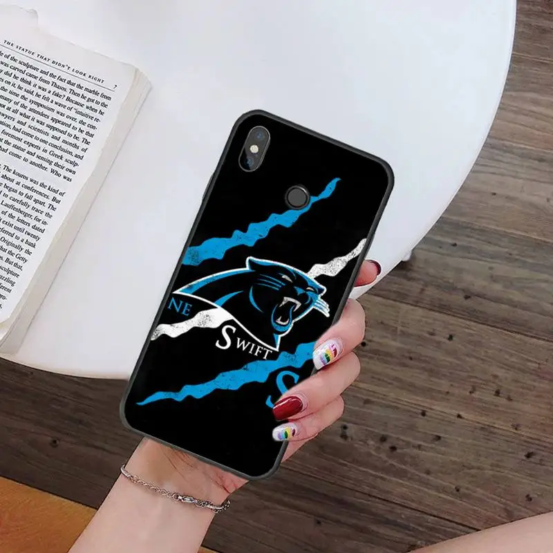 

Carolina panther rugby phone case for Xiaomi Redmi 7 9t 9se k20 mi8 max3 lite 9 note 8 9s 10 pro Soft Silicone Shell Cover