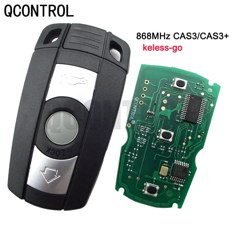 

Дистанционный смарт-ключ QCONTROL без ключа для BMW серий 1/3/5 CAS3 868 МГц X5 X6 Z4 АВТОМОБИЛЬ с чипом удобный доступ Hands Free