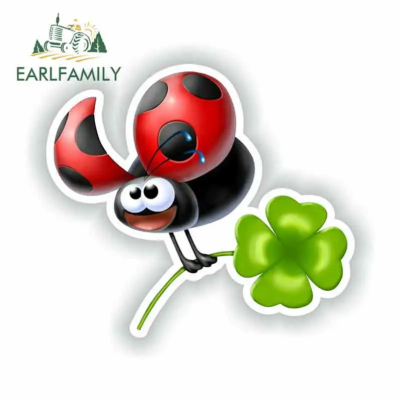 

EARLFAMILY 13cm For Ladybug Fine Decal Personality Stickers Vintage Drag Racing Decal Sticker Car Styling Body For Car Decor