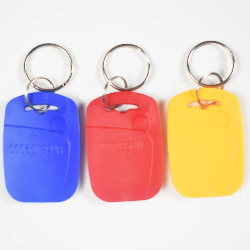 

100pcs/lot 125Khz RFID Proximity EM ID EM4100 TK4100 Card Token Tags Key Keyfobs for Access Control Time Attendance