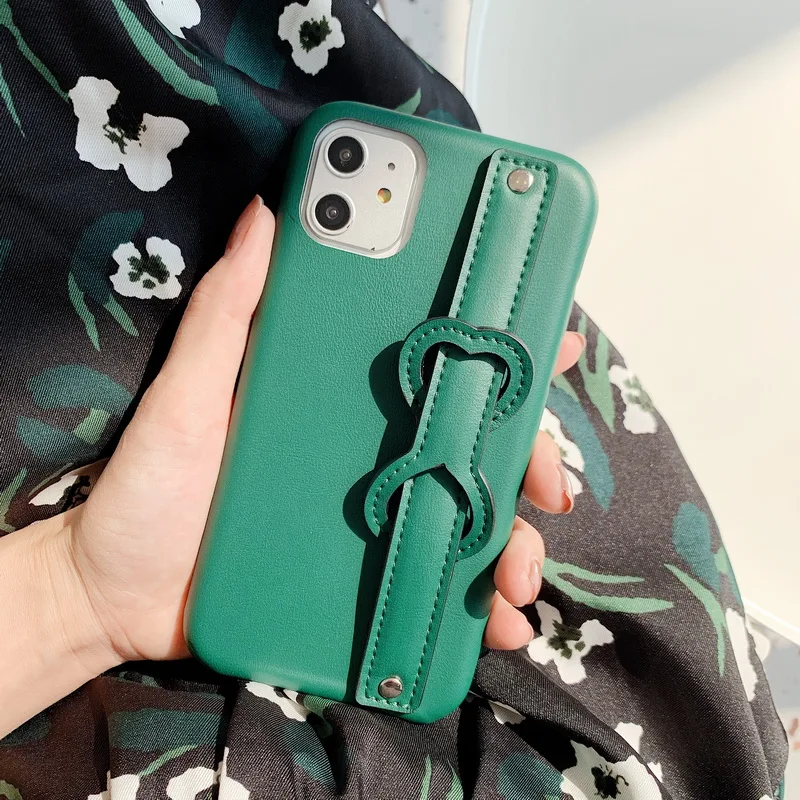 Luxury Leather With wristband Cases For iPhone 11 Pro Max 7 8 Plus X XS XR Case Cover Phone Protect Funda Capa Coque Fundas |