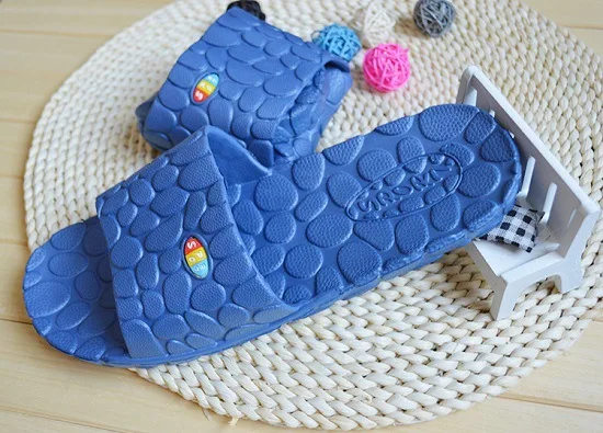 Летние шлепанцы для мужчин и женщин домашние Нескользящие массажные Шлепанцы из