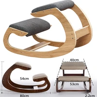 Sitting Posture Correction Chair Office Gaming Chair Bench Student Kids Study Kneel Waist Spine Protect Chair Solid Wood Chairs